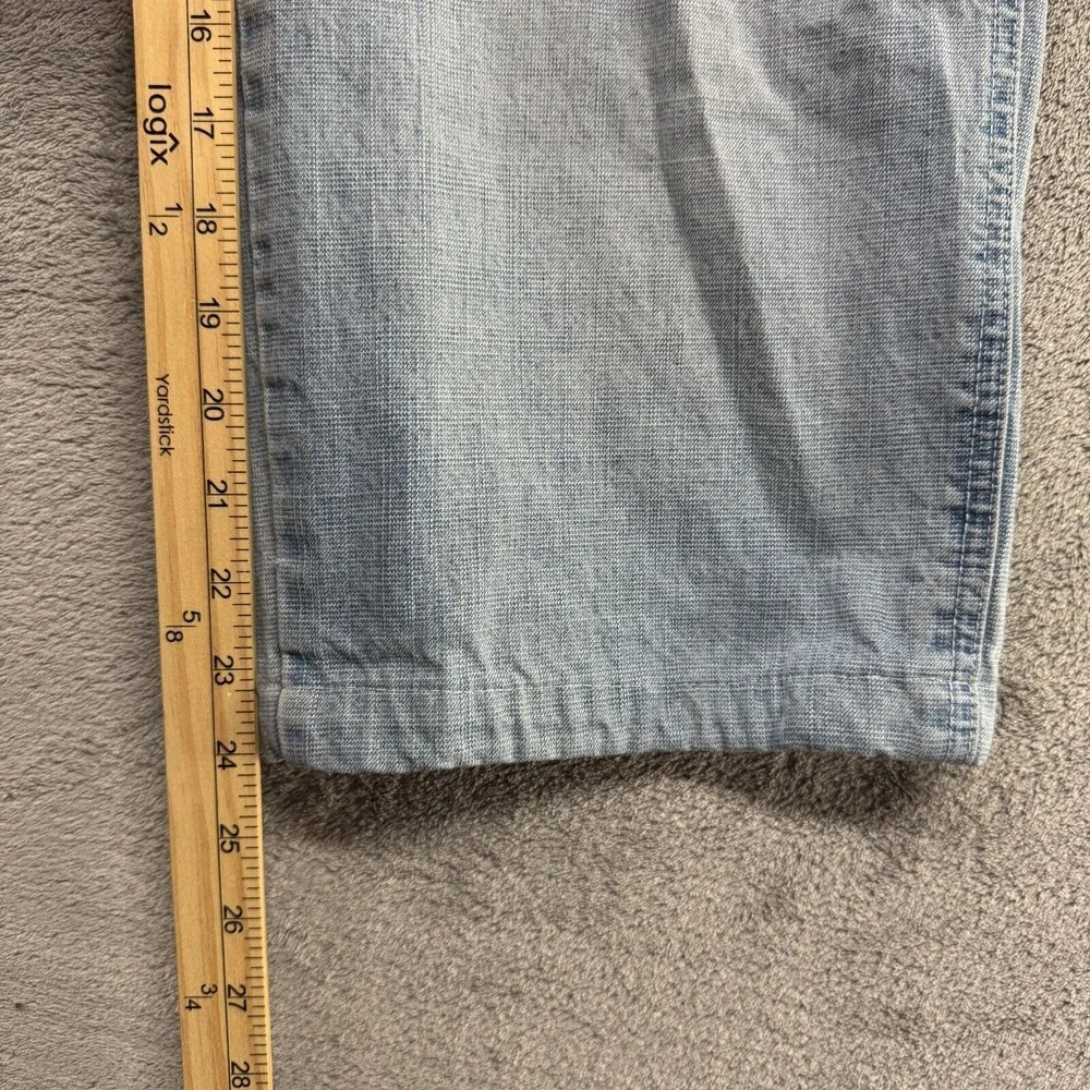 Kno Betta Jeans Mens Measured 29x24  Y2K Baggy Hip Hop‎ Rap Blue